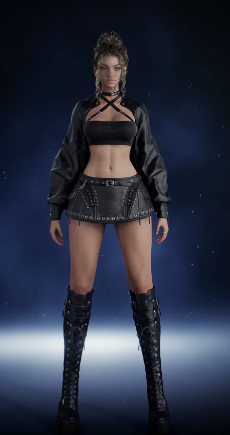 Leather Crop Fit (kadın)