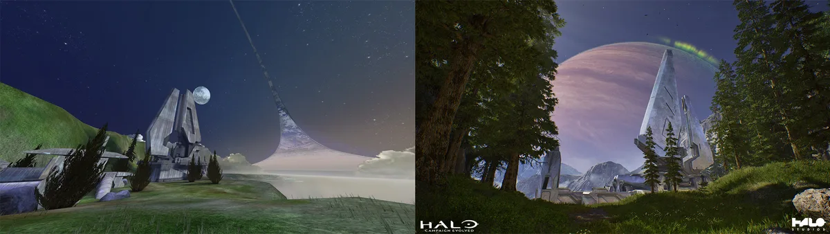 Unreal Engine 5 ile yeniden kurulan Halo ortamları