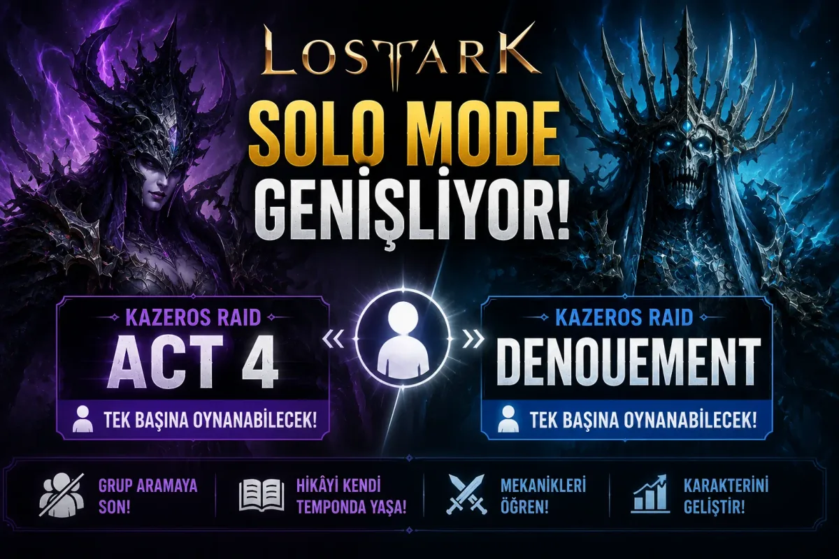 Lost Ark'ta Solo Mode genişliyor: Kazeros Act 4 ve Denouement tek başına oynanabilecek