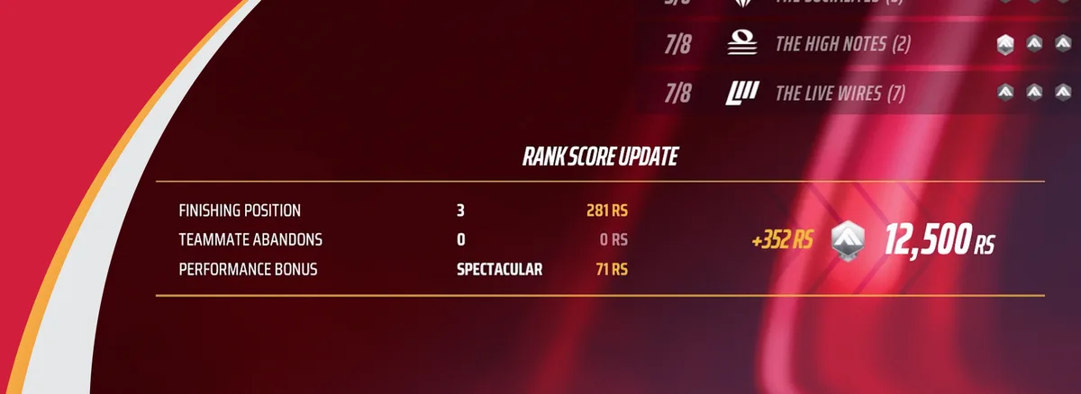 Ranked Tournaments değişiklikleri