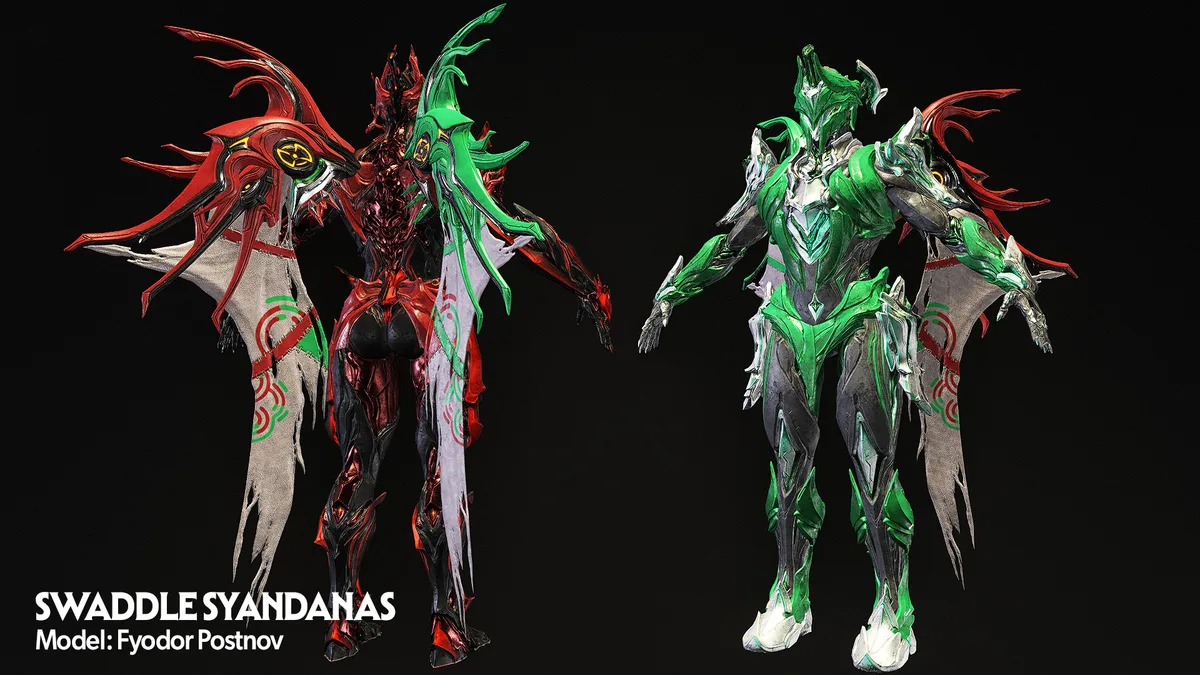Swaddle Syandana'ların 3D model hâli
