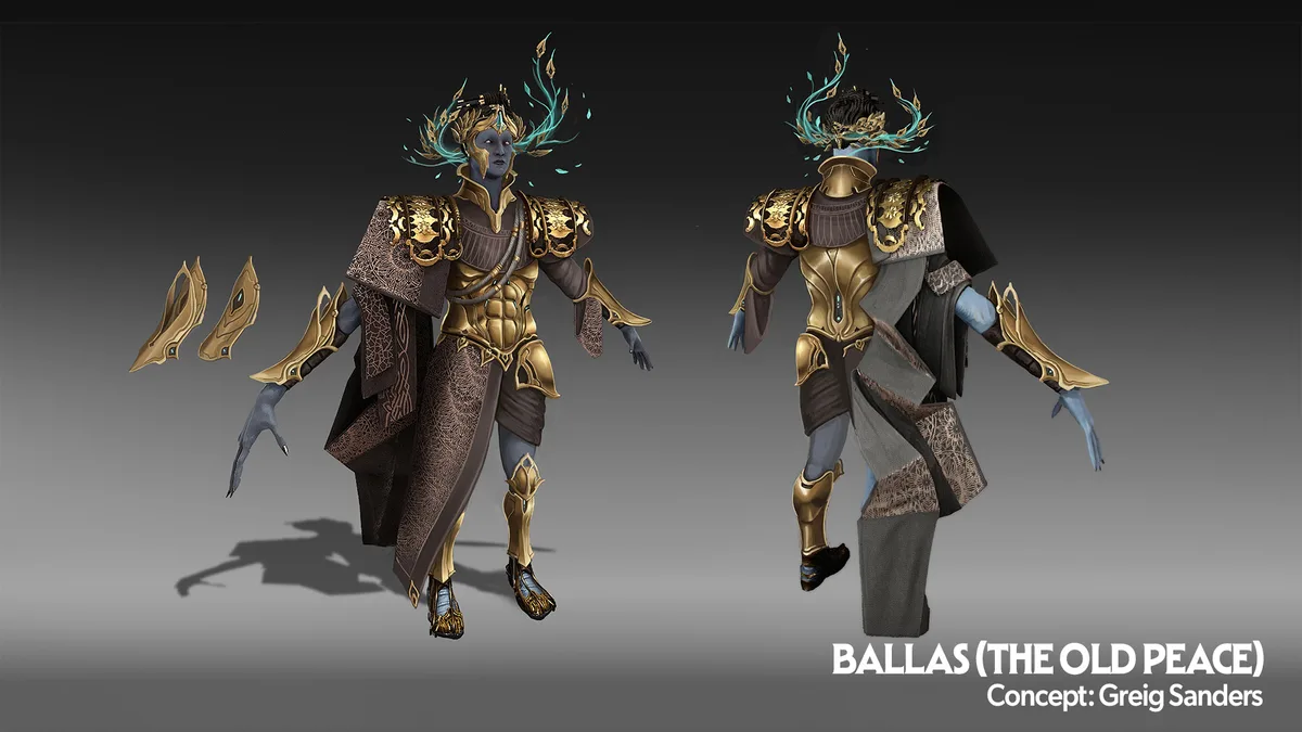 Ballas'ın The Old Peace için hazırlanan konsept tasarımı